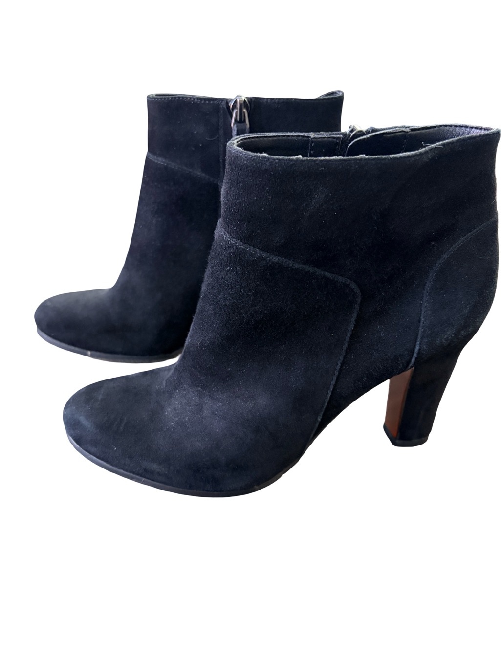 Sam Edelman Sadee Black Suede Ankle Booties Size 7